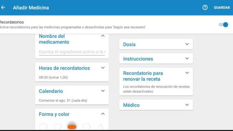 El recordatorio médico más útil