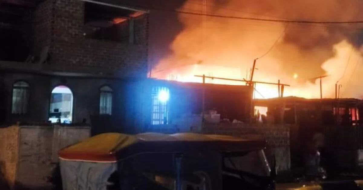 A fire in Callao has left six families homeless in a human settlement