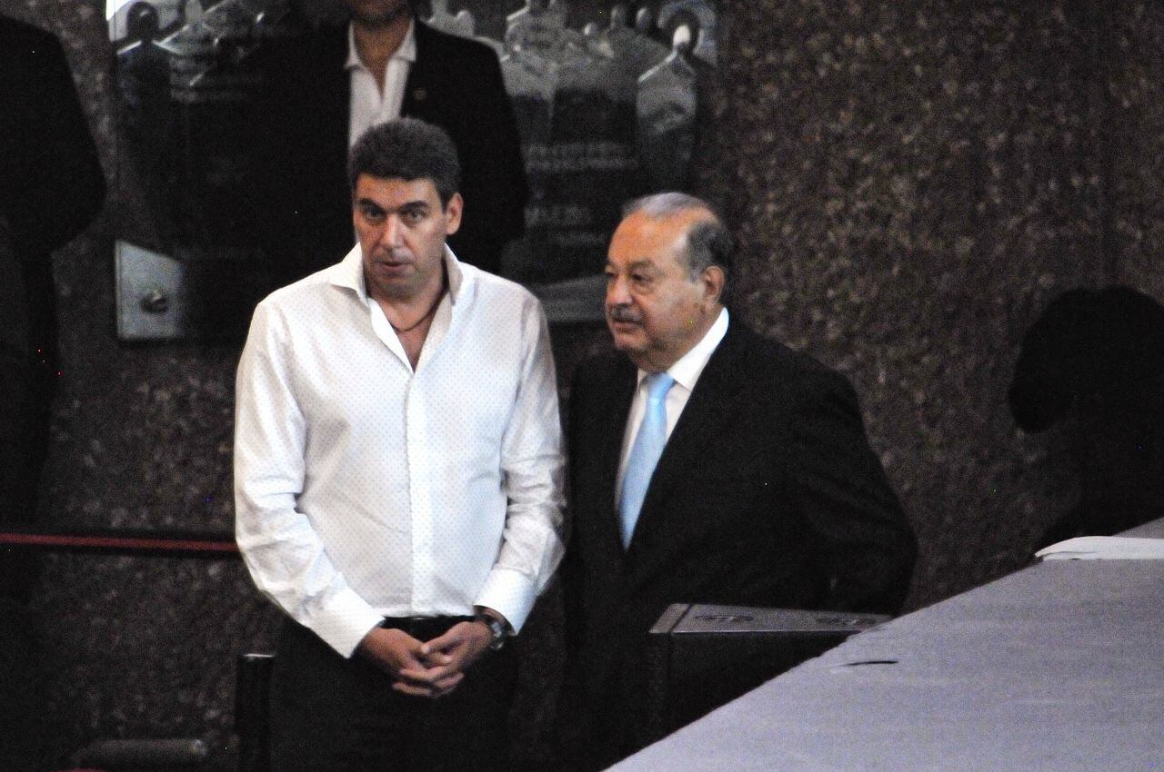 Carlos Slim con Arturo Elías Ayub