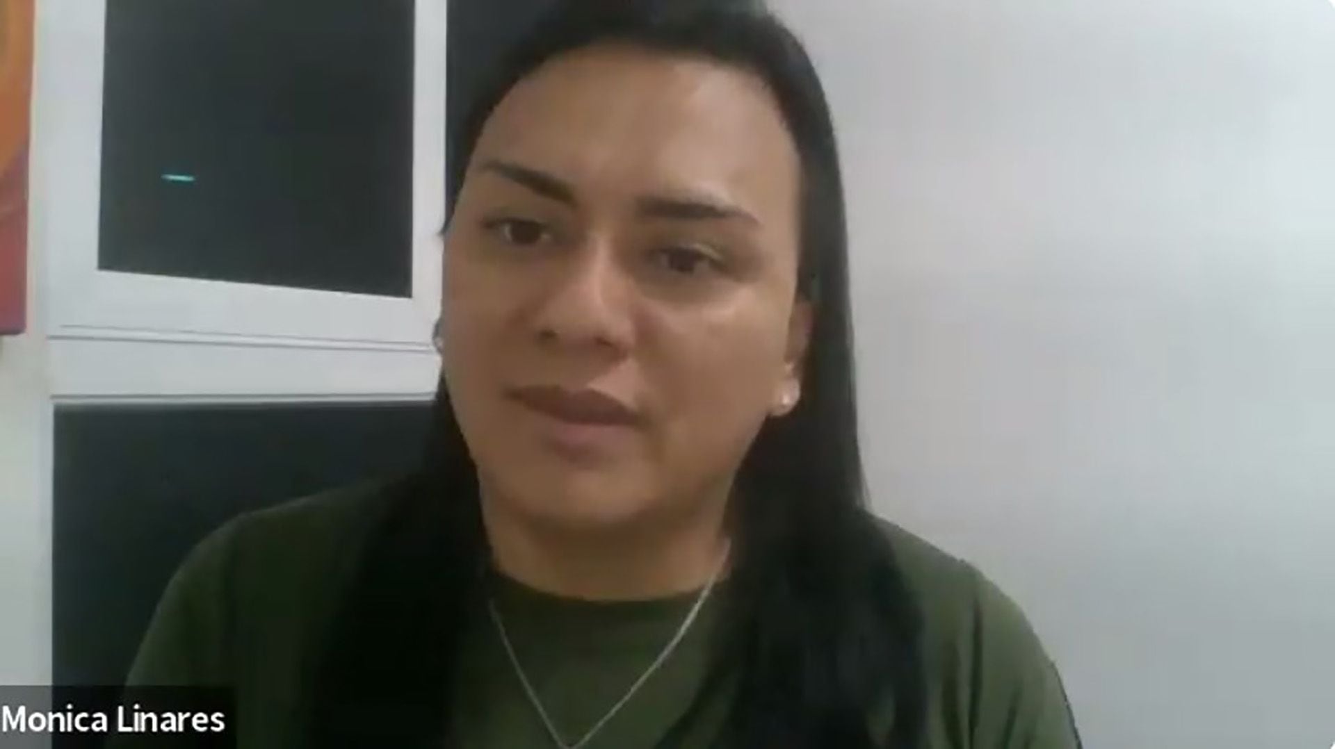 Mónica Linares, directora de la Asociación Arcoiris Trans (ASPIDH) de El Salvador