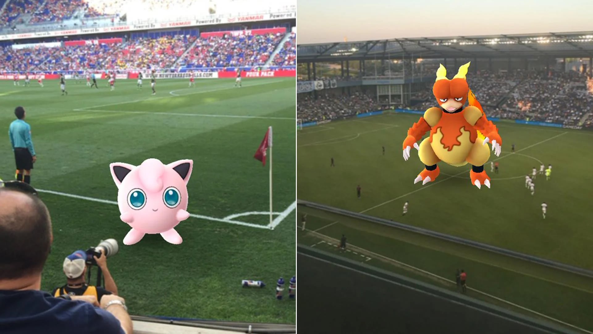 Durante los partidos de fútbol ya se han visto varios pokemones