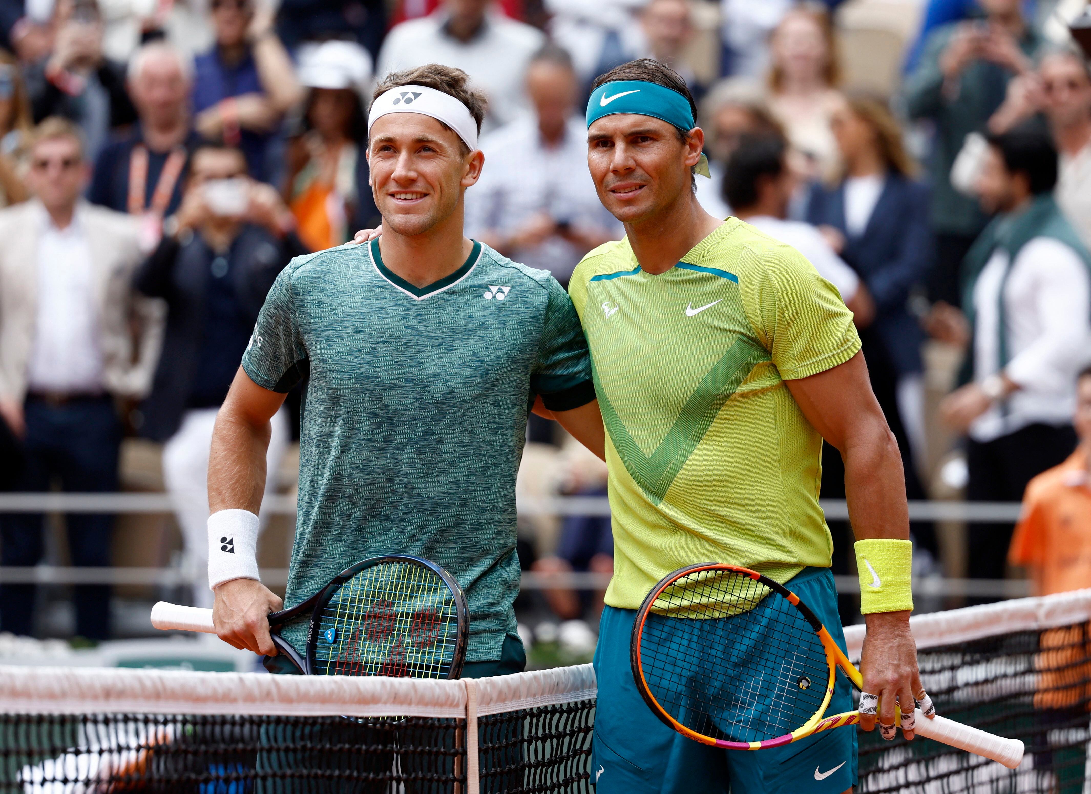 Rafael Nadal y Casper Ruud protagonizarán una exhibición en Buenos Aires tras su disputa en la final de Roland Garros 2022 (Foto: REUTERS)