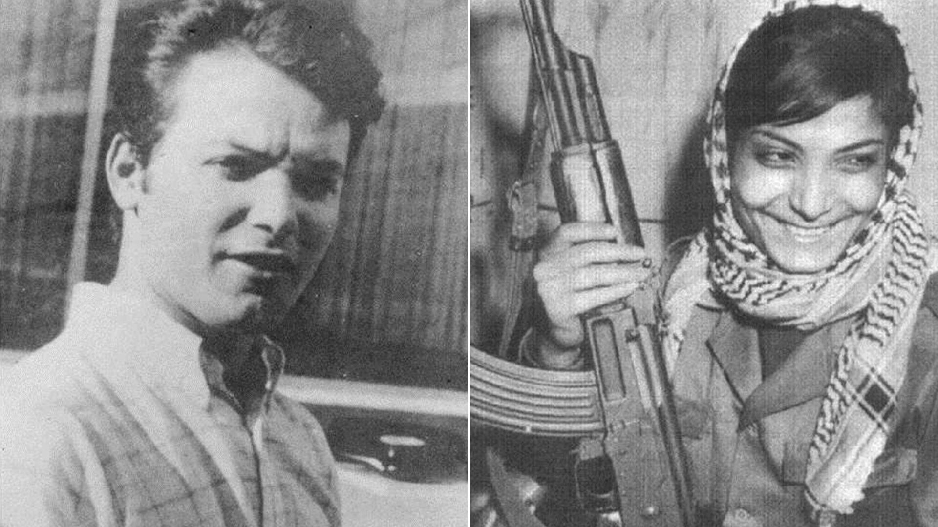 El nicaragüense Patricio Argüello Ryan y la palestina Leila Khaled  intentaron secuestrar un avión israelí en septiembre de 1970 (Foto archivo Mónica Baltodano)