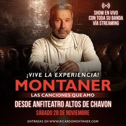 Ricardo Montaner presenta su primer espectáculo vía streaming