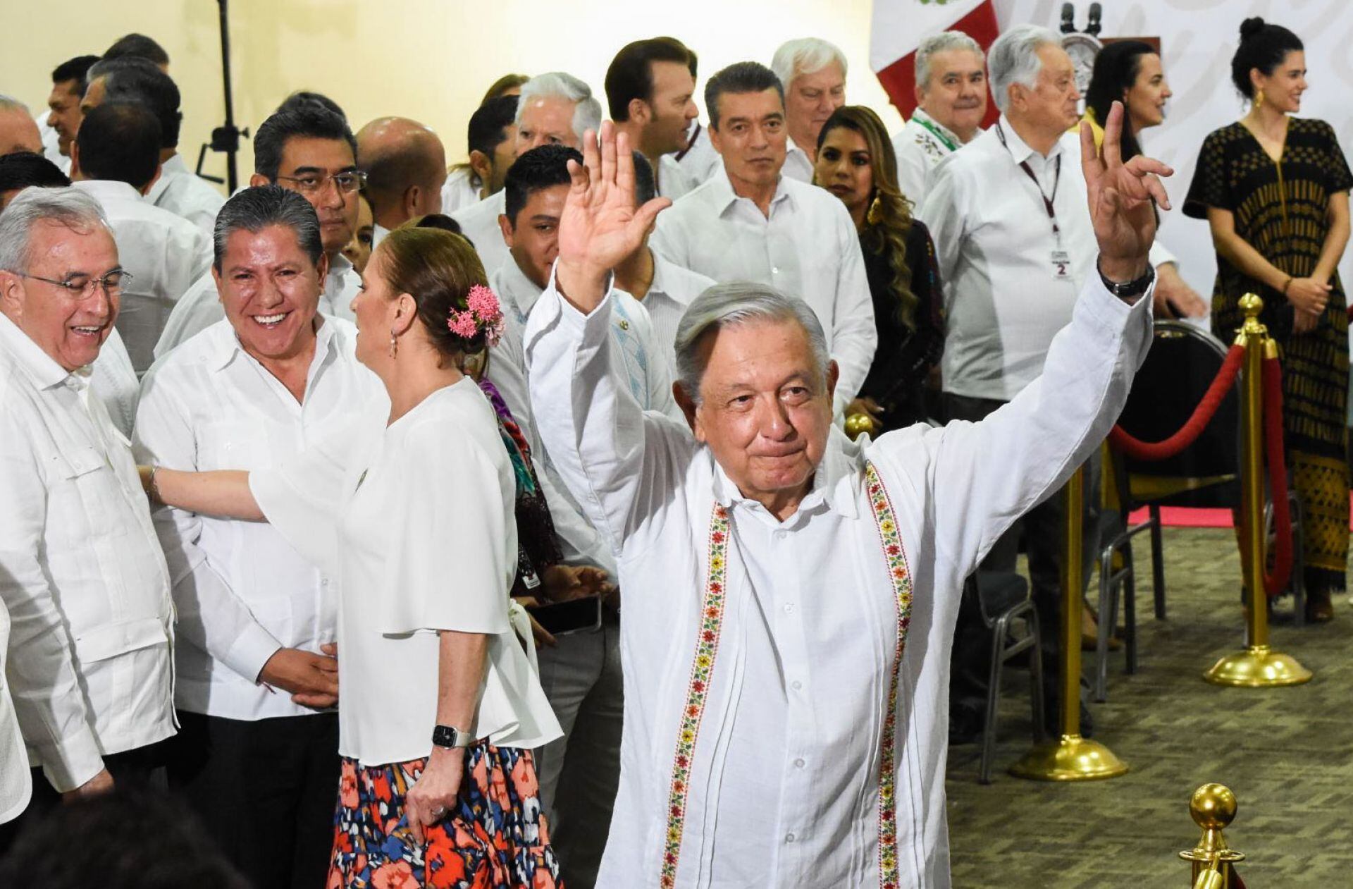 AMLO da el quinto informe de gobierno desde Campeche  Foto:
Cuartoscuro