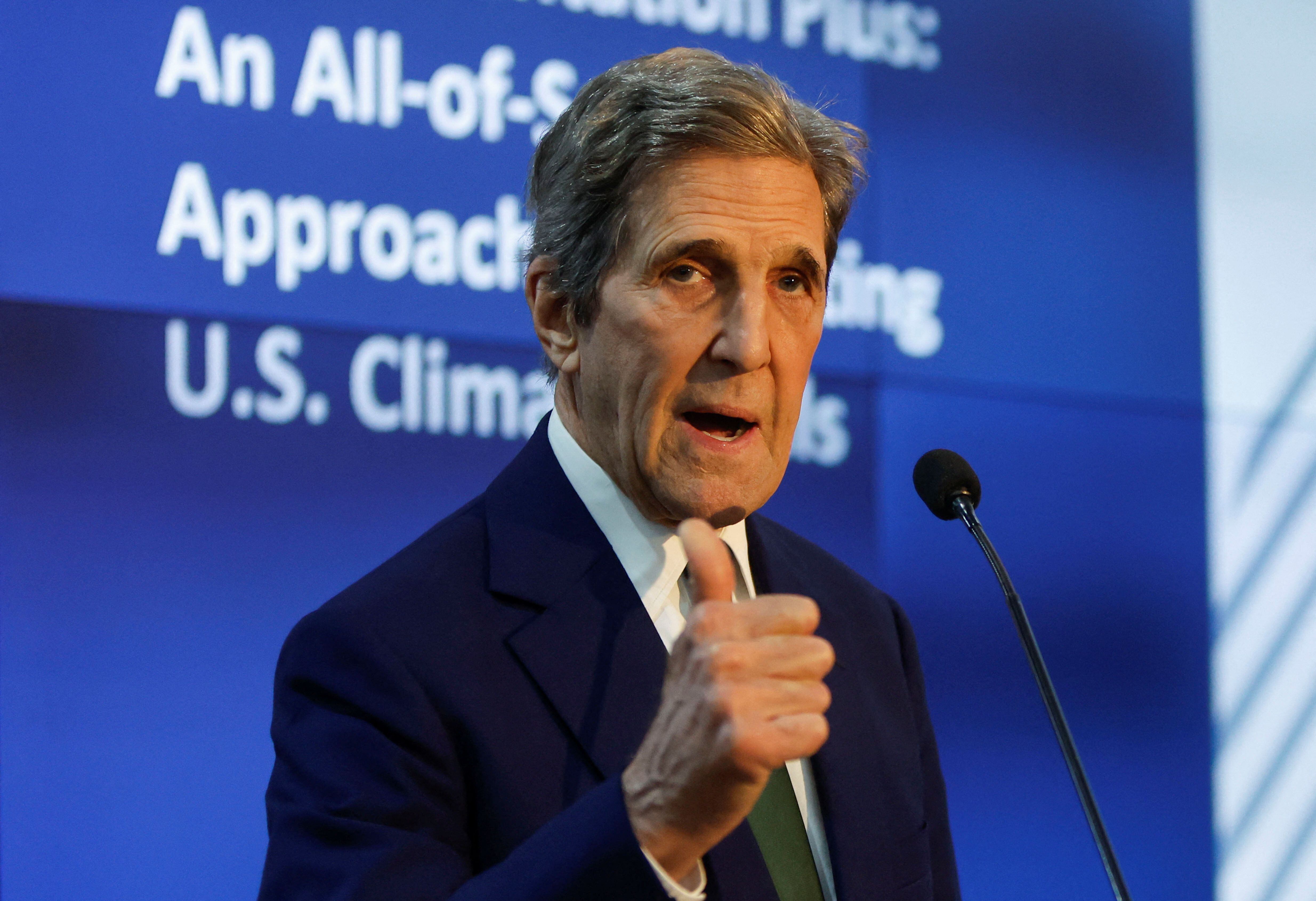 El enviado climático de EEUU John Kerry durante la COP27. (REUTERS/Mohammed Salem)