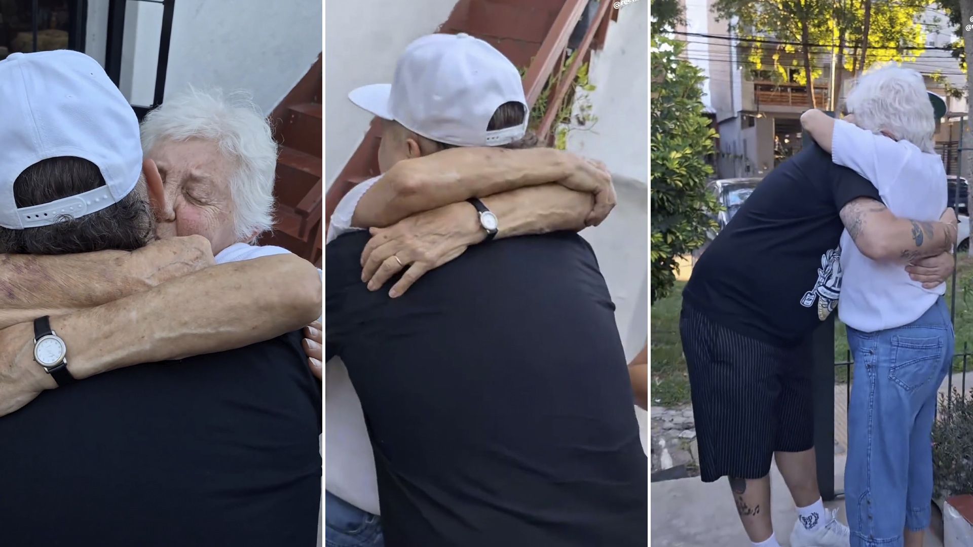 Las primeras imágenes de El Pepo en libertad: el emotivo abrazo con su mamá y un encuentro con amigos