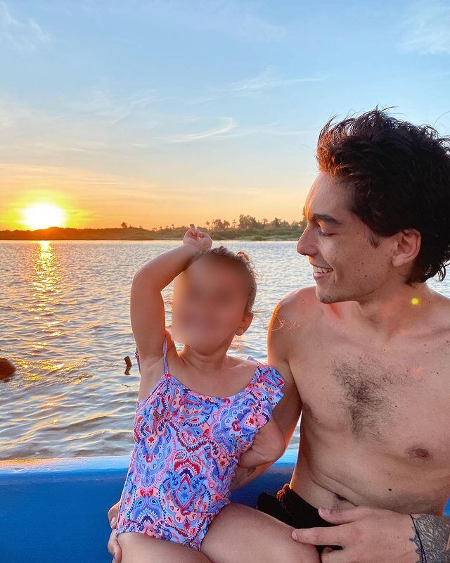 Sergio Mayer Mori y Mila su hija