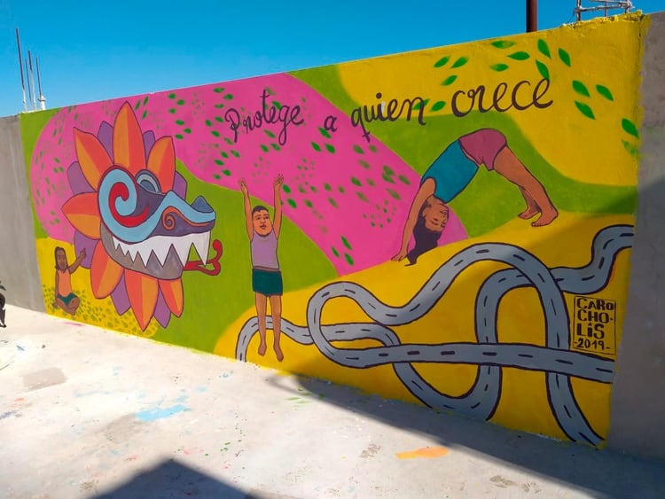A través de murales, Carolina interviene varias manzanas del barrio con expresiones culturales 