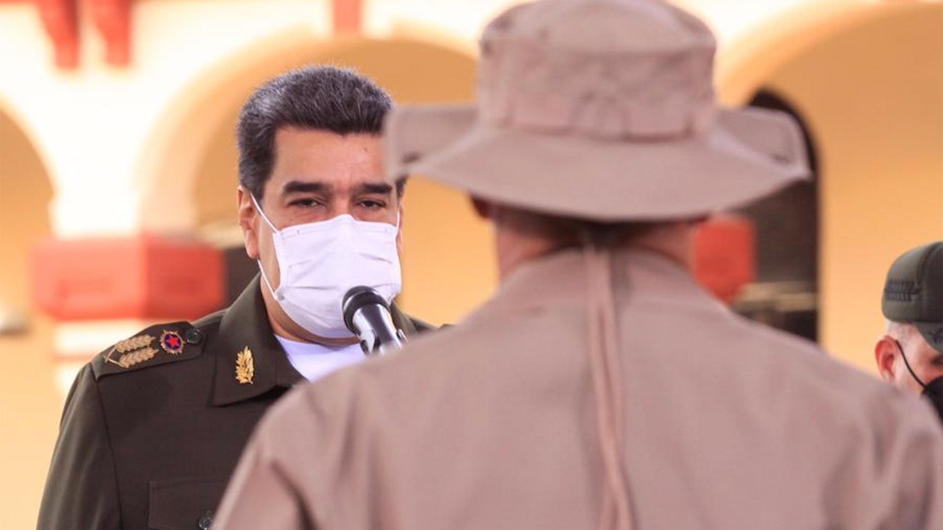 Nicolás Maduro, en un evento con milicianos