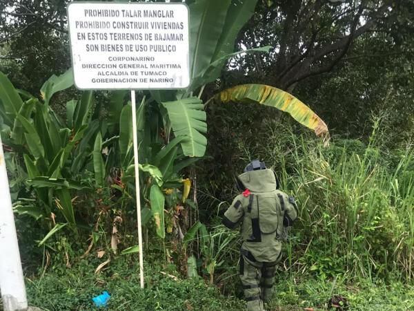 En el operativo se explotó de manera controlada la carga de los drones bomba