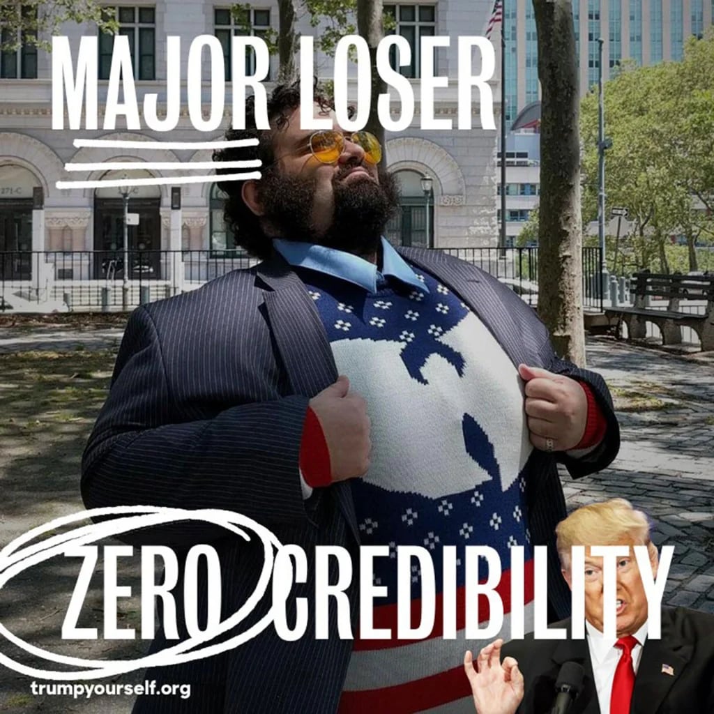 “Gran perdedor. Cero credibilidad”, diría el republicano