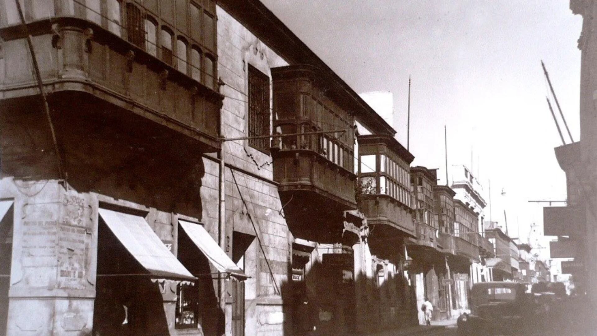 La "Calle de Piedra", en el Centro de Lima, tiene una particular historia. Foto: Lima la Única - Archivo Histórico de la Municipalidad de Lima