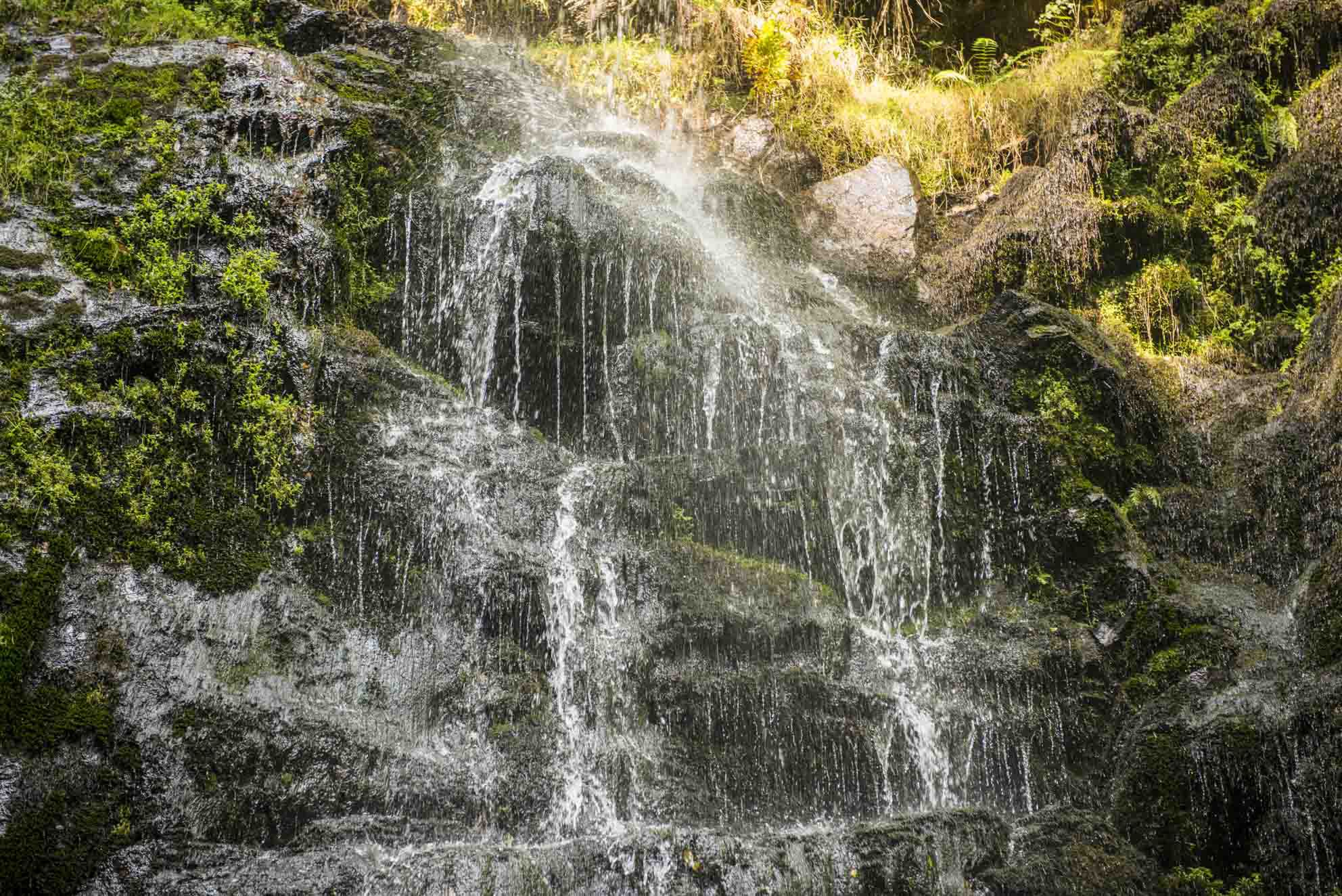 Cascada de A Mexadoira, Ruta Miño-Eo, en Lugo (Concello de Meira).