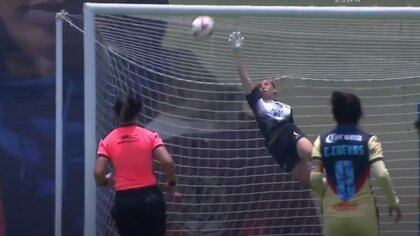 El espectacular gol de Rebeca Villuendas en el clásico América vs Cruz Azul de la Liga MX Femenil 