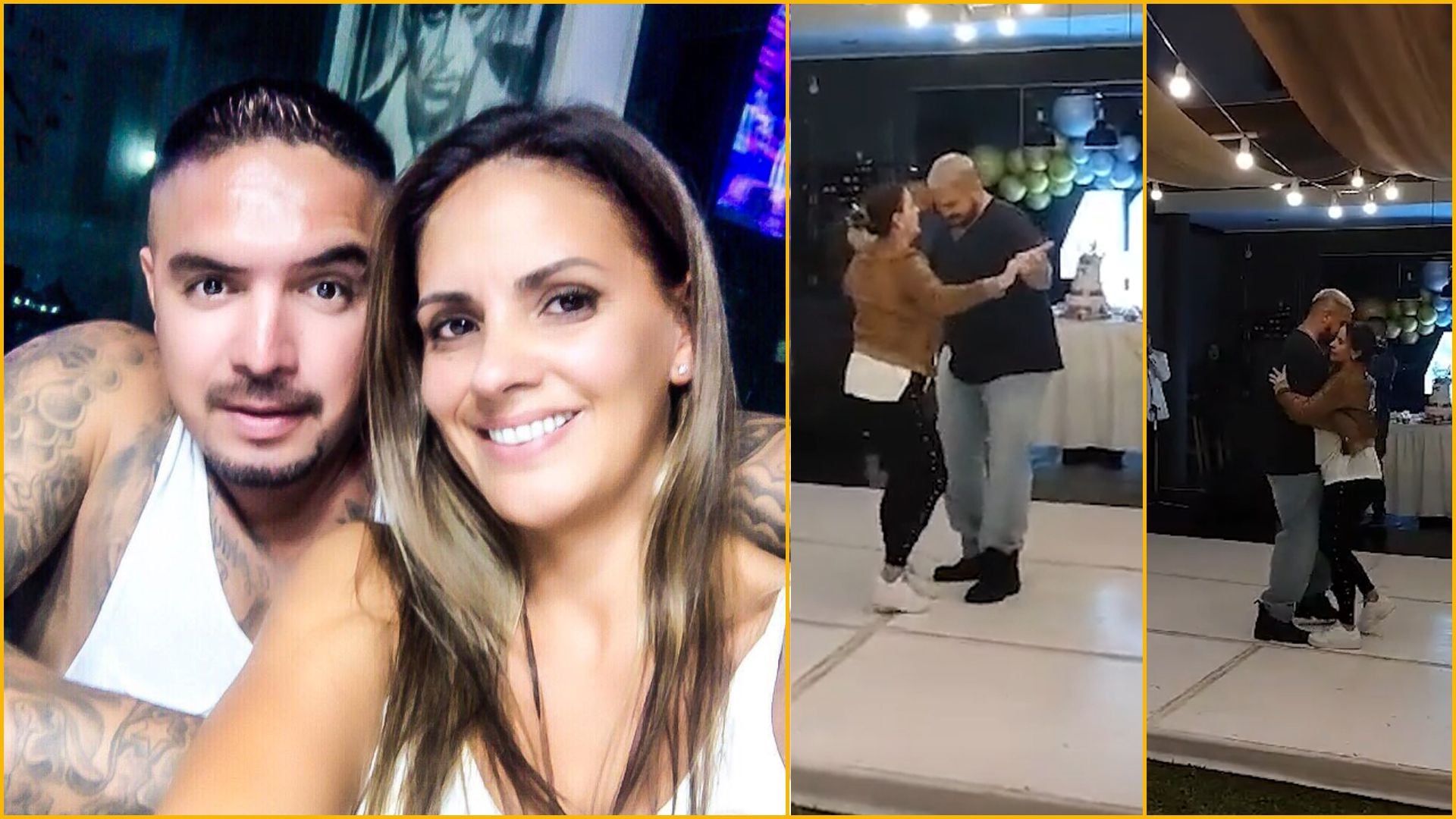 Expelotero Juan Manuel Vargas comparte tierno baile con su esposa, Blanca Rodríguez, en medio de la celebración de su cumpleaños número 40. (Captura: @BwsywXegYiV)