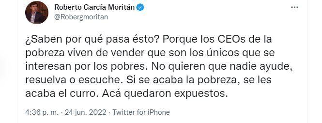 Tuit de Roberto García Moritan