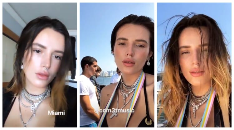 La actriz dio vuelta a la página con una fiesta al sur de Miami (Foto: Instagram – Bella Thorne)