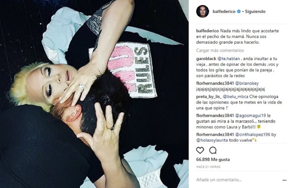 El mensaje de Fede Bal en su cuenta de Instagram, en medio de la crisis con Laurita Fernández