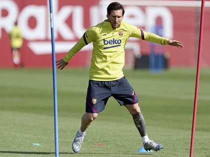 Lionel Messi se pone a punto para volver a la competencia con el FC Barcelona (EFE/FC Barcelona/Miguel Ruíz)

