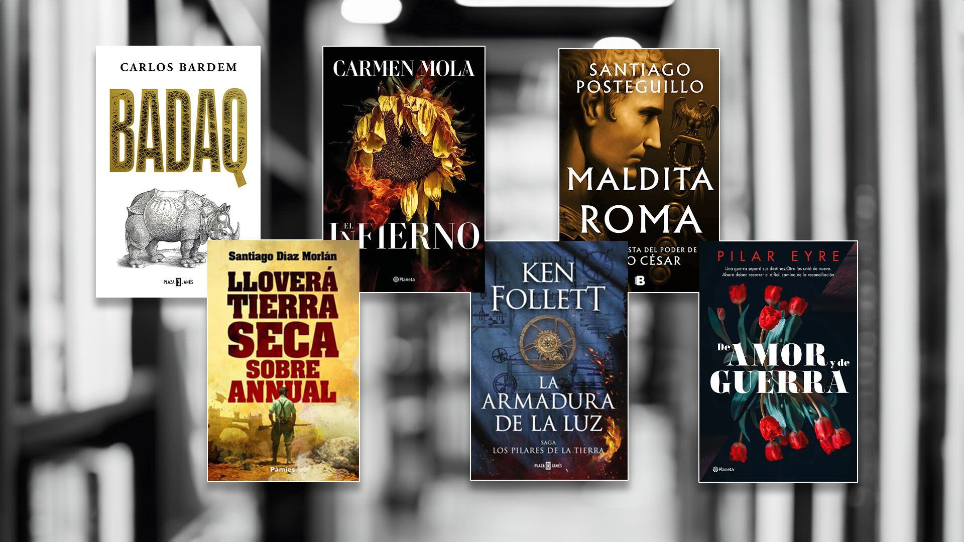 Some of the book covers of historical novels that are the protagonists of this fall within the genre