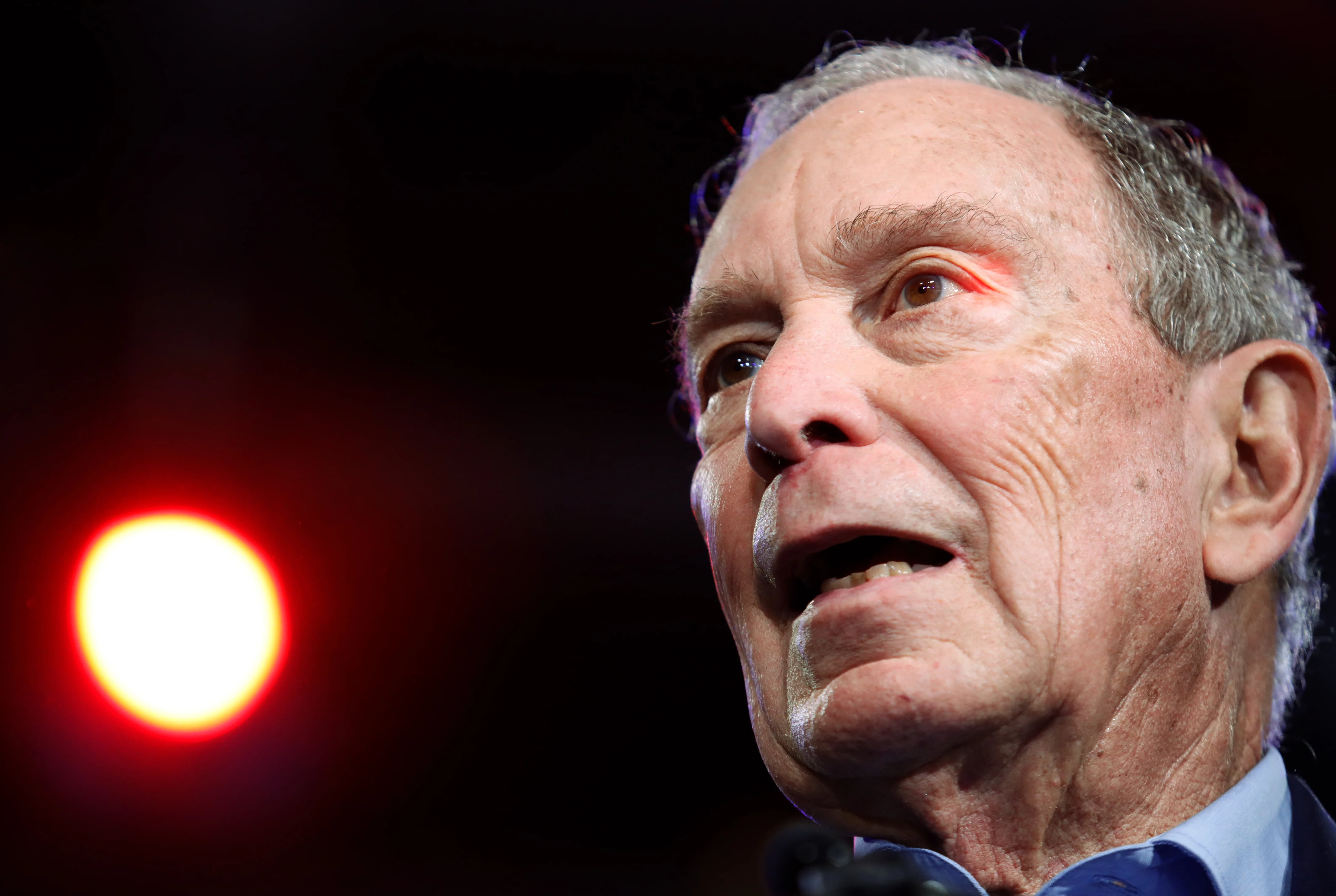 Democratic U.S. presidential candidate Michael Bloomberg speaks at his Super Tuesday night rally in West Palm Beach, Florida, U.S., March 3, 2020. REUTERS/Marco Bello
