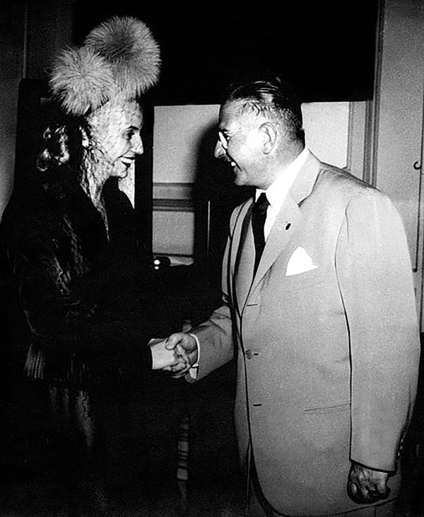 Eva Perón y Mercante (Archivo Histórico de la Provincia de Buenos Aires)