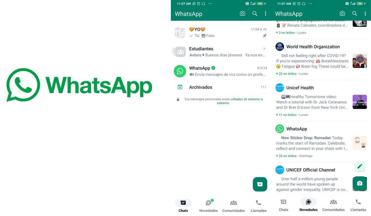 La plataforma actualizó su interfaz para algunos teléfonos Android. (WhatsApp)