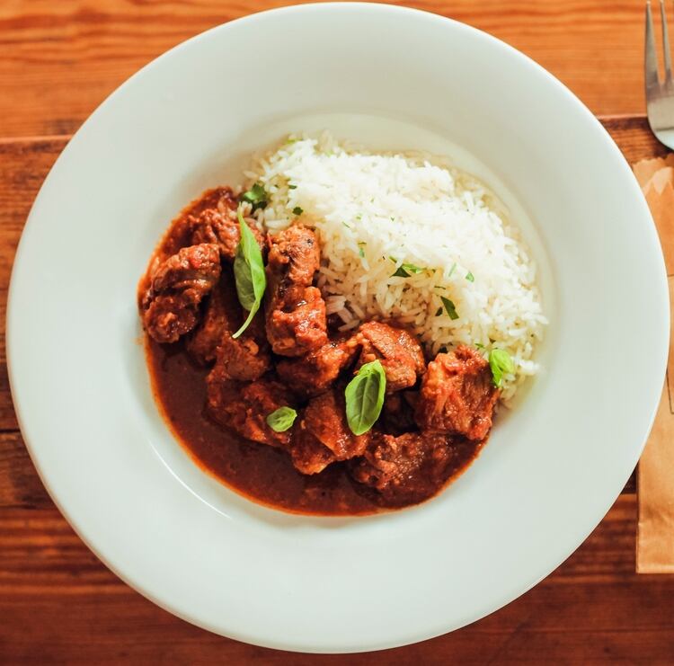 Albóndigas al curry