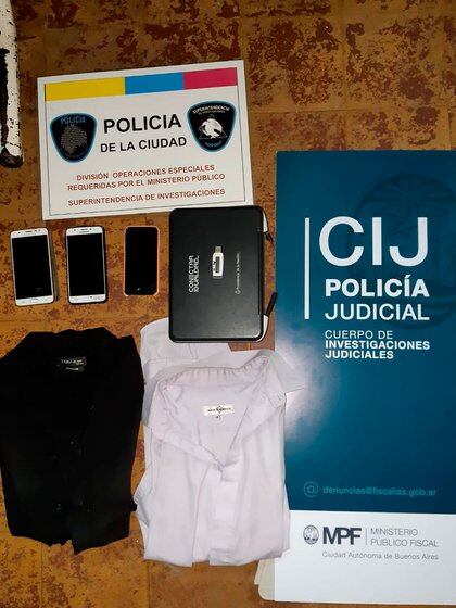 Los elementos secuestrados en los operativos