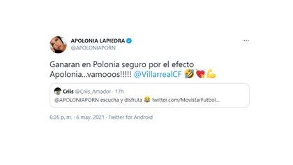 Villarreal y su respuesta a una actriz de cine para adultos