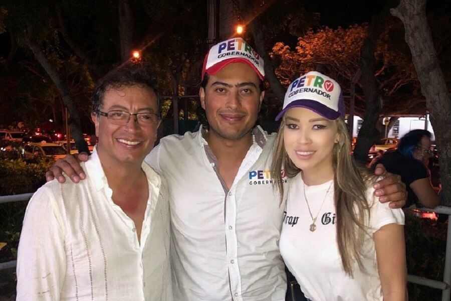 En la imagen, el presidente de Colombia, Gustavo Petro, su hijo Nicolás Petro Burgos, y su exesposa Day Vásquez. Los dos últimos fueron capturados por lavado de activos. Foto: archivo particular