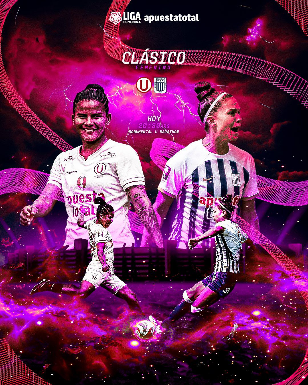 Adriana Lúcar vs Manuela González, el duelo de goleadores en Universitario vs Alianza Lima por la Liga Femenina 2024