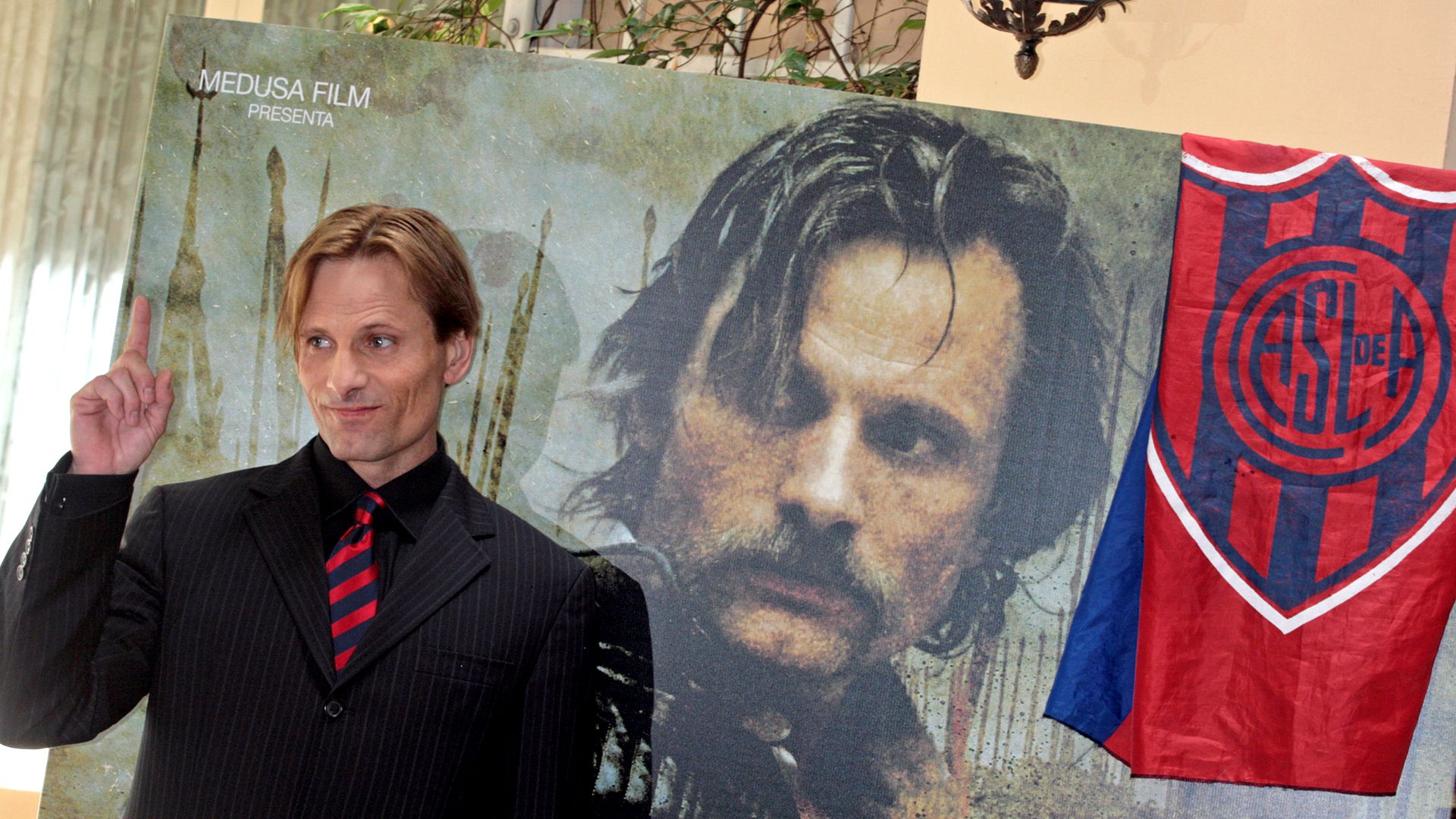 Viggo Mortensen, célebre hincha de San Lorenzo (Getty Images)