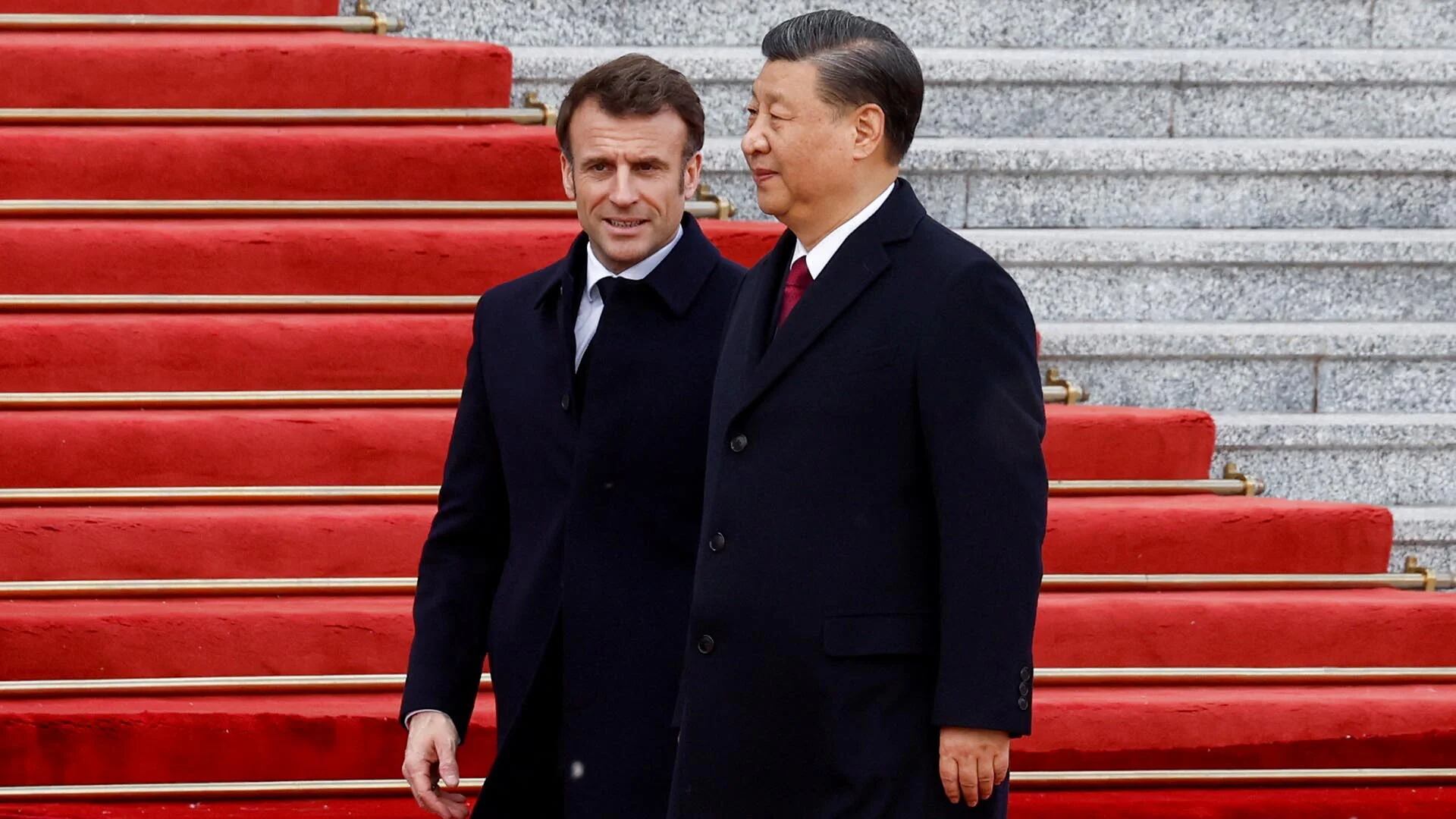 FILE PHOTO: French President Macron on state visit in China