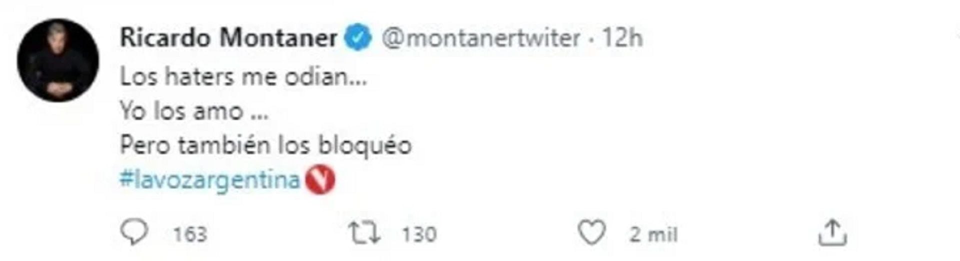 Los tuit de Ricardo Montaner que luego borró