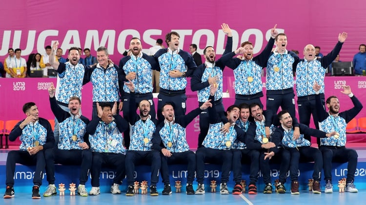 La selección masculina de handball clasificó a Tokio tras ganar el Panamericano de Lima (REUTERS/Sergio Moraes)