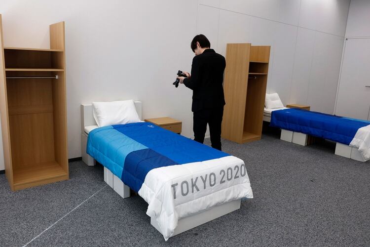 Las camas en la Villa Olímpica será de cartón(AP)