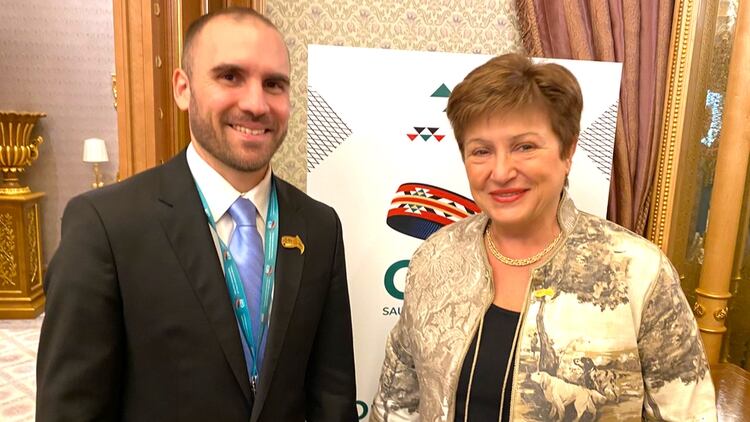 Martín Guzmán y Kristalina Georgieva, directora gerente del FMI (@KGeorgieva)