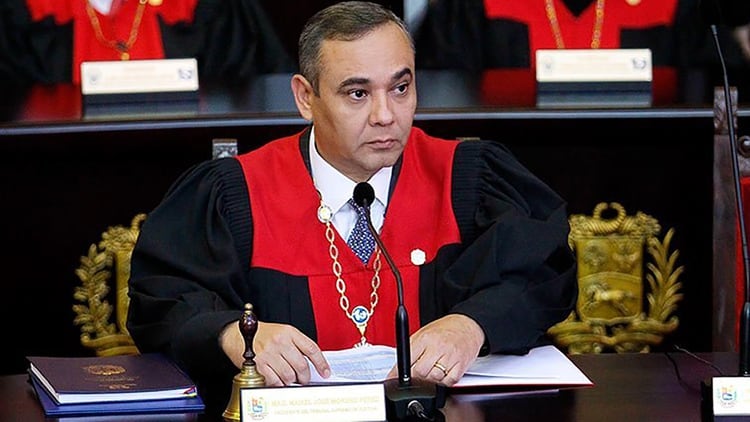 Maikel Moreno, presidente del TSJ chavista