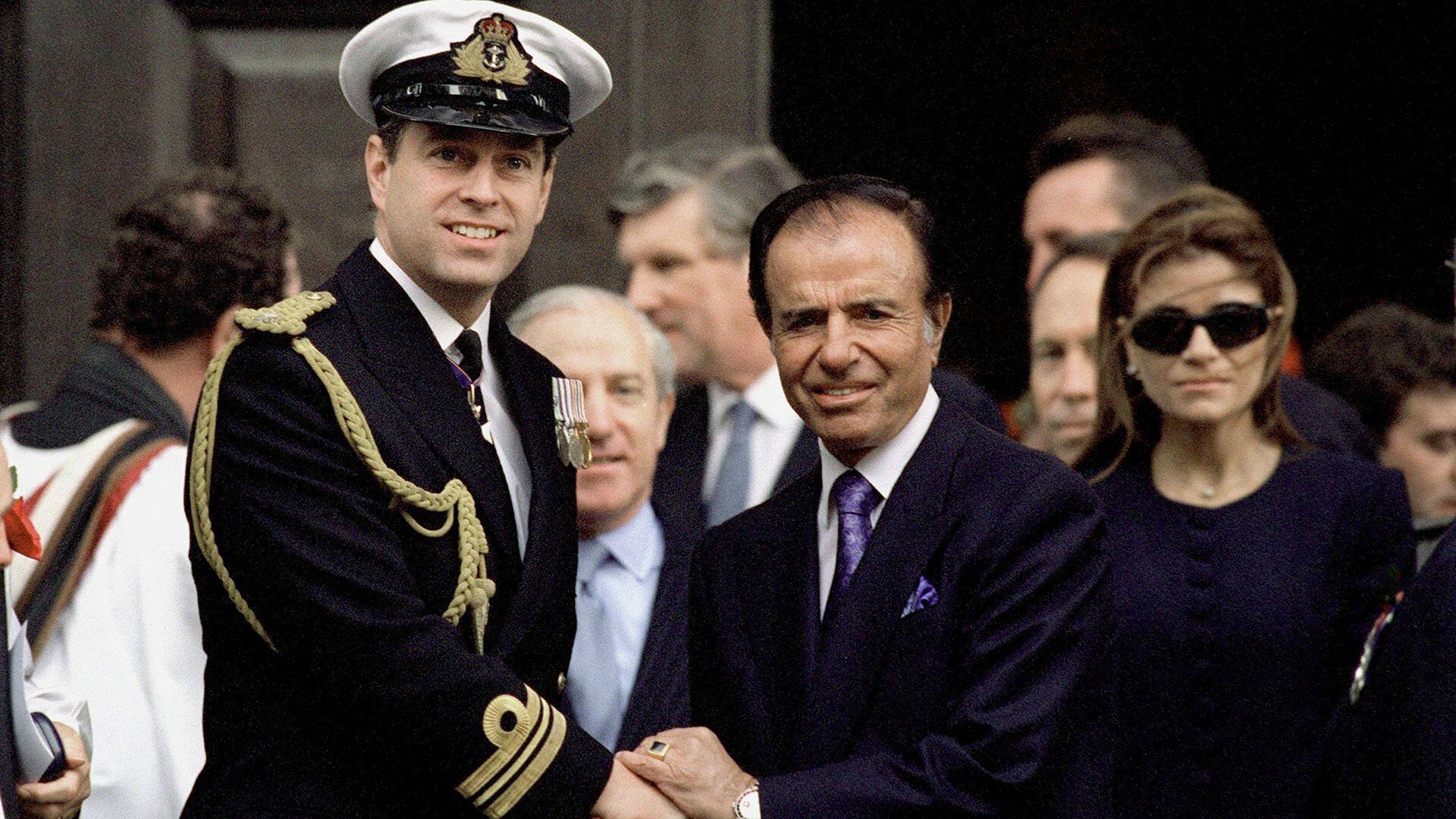visita de Carlos Menem a Inglaterra en 1998