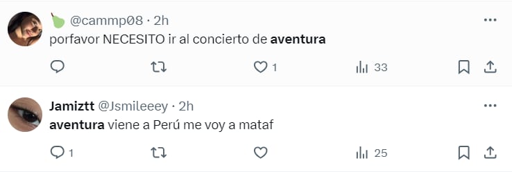 Reacción de fans ante concierto de Aventura en Lima.