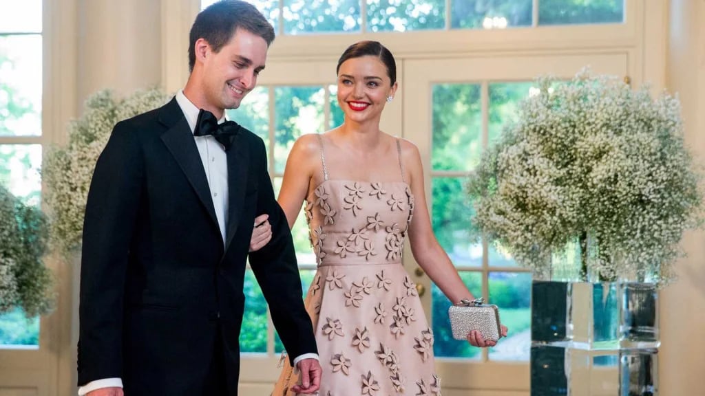 La modelo Miranda Kerr se casa con el fundador de Snapchat (AP)