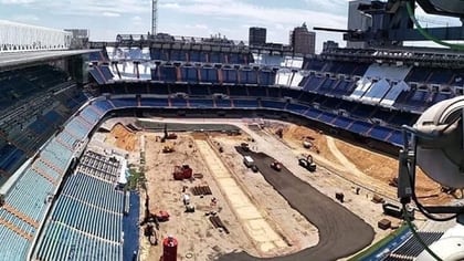 Así está hoy el hogar del Real Madrid (@nuevoestadiobernabeu)