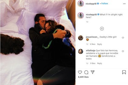 Enrique Peña Nieto reapareció en la cuenta de Instagram  de su hija Nicole (IG: nicolepp18)