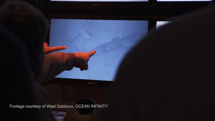 El momento en que el Ocean Infinity encuentra los restos del ARA San Juan sobre el lecho marino a 907 metros de profundidad