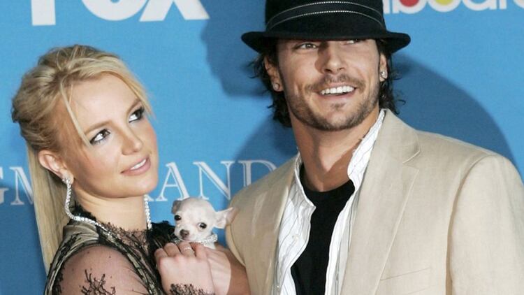 Britney junto a su ex esposo, Kevin Federline (Foto: Archivo)