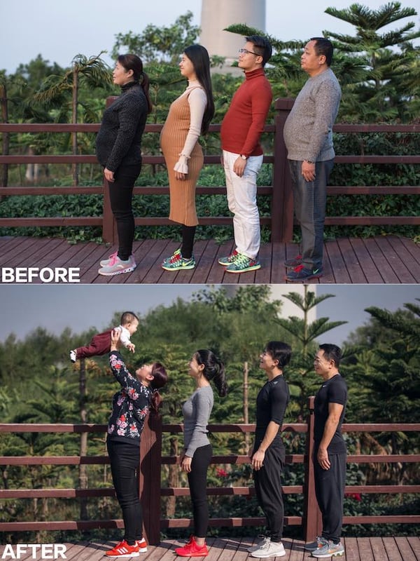 Las fotos del antes y después se viralizaron rápidamente (Fotos: XYJesse)