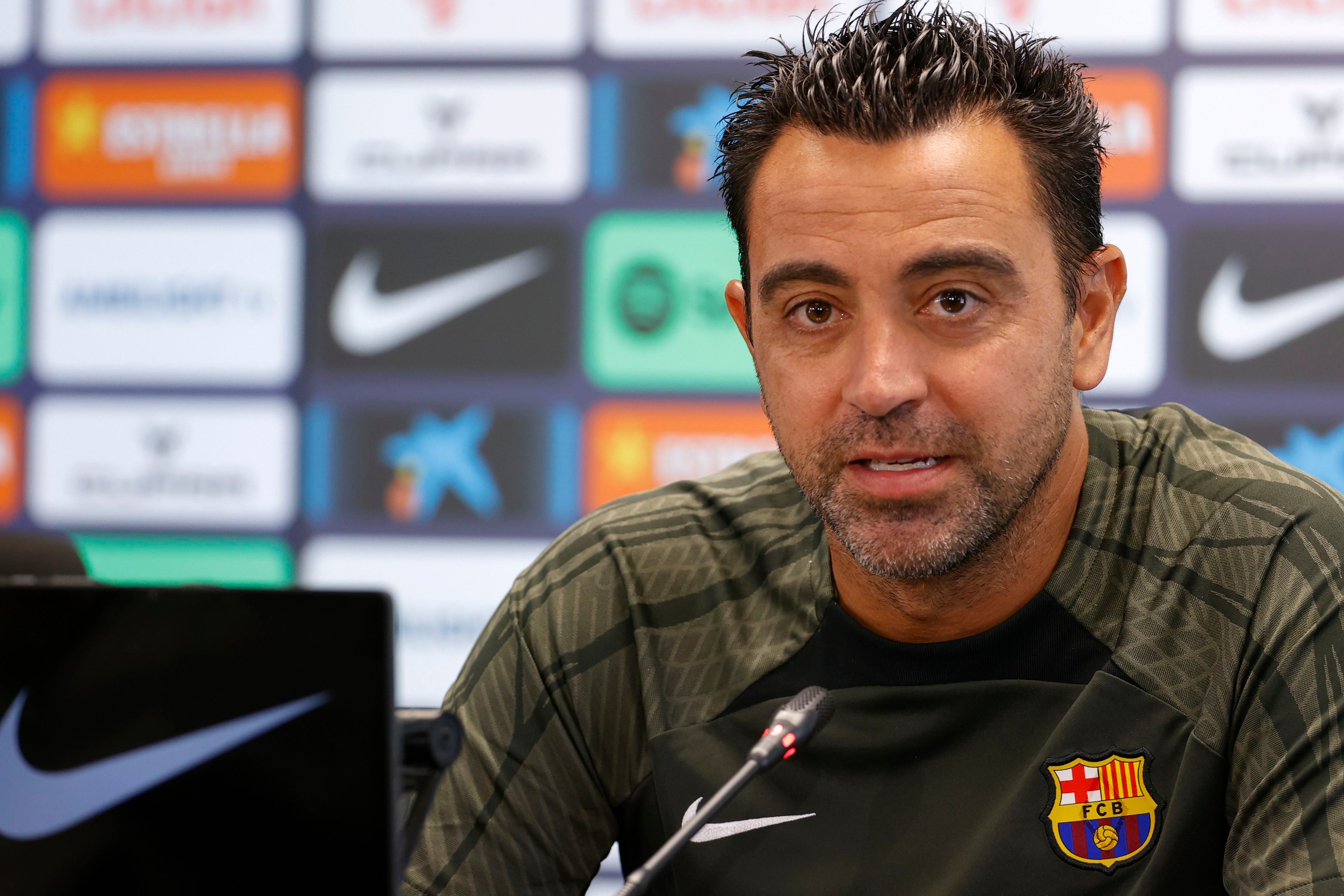 El técnico del FC Barcelona, Xavi Hernández, en una foto de archivo. (EFE/ Toni Albir) 