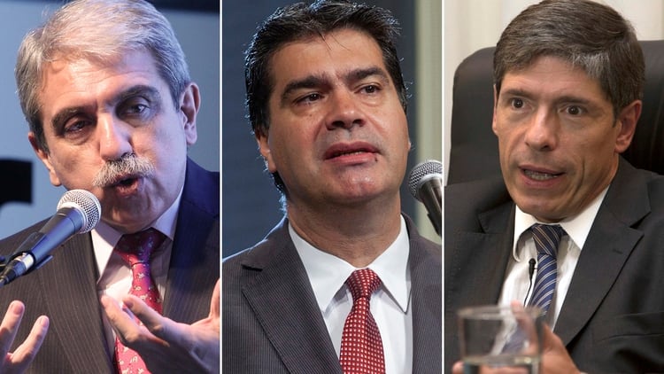 AnÃ­bal FernÃ¡ndez, Jorge Capitanich y Juan Manuel Abal Medina